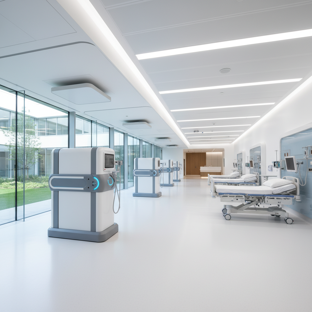 Modern medical facility with clean, bright healthcare environment